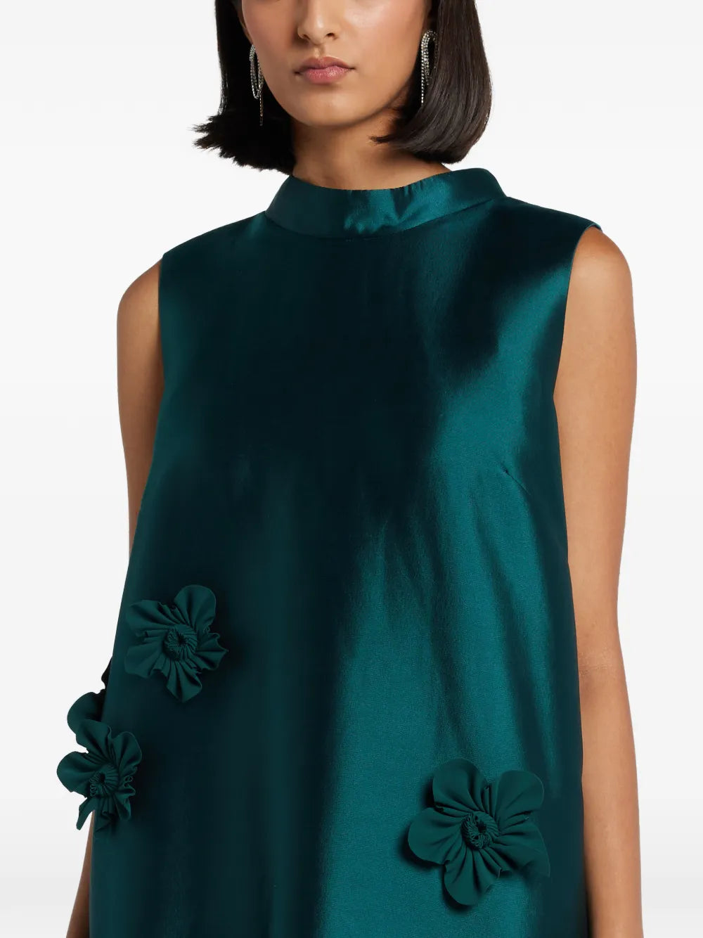 Greta Constantine Floral Applique Dress
