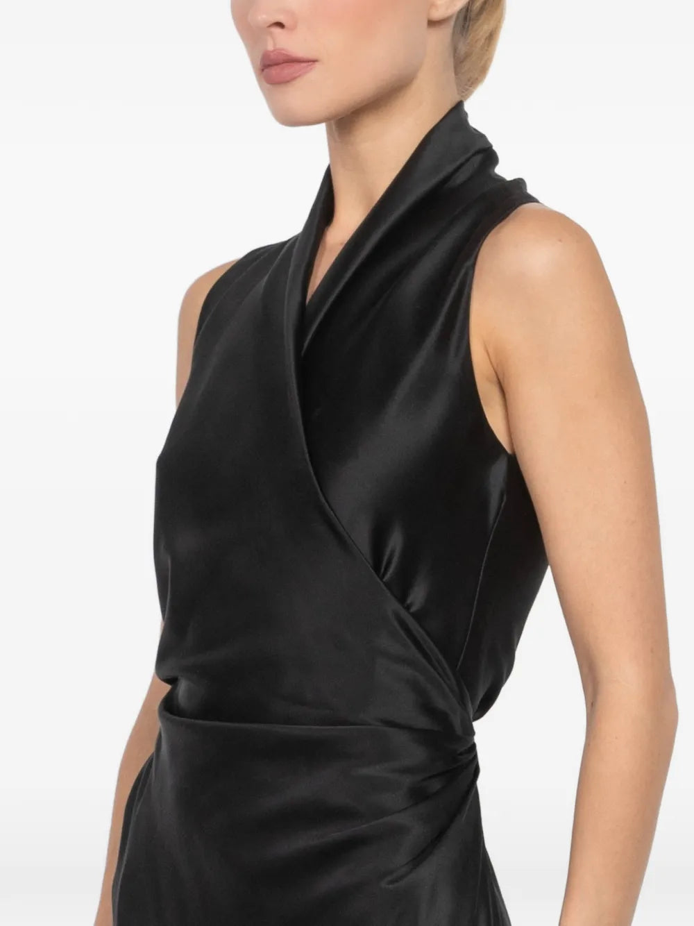 Peter Cohen Tie Waist Asymmetric Dress