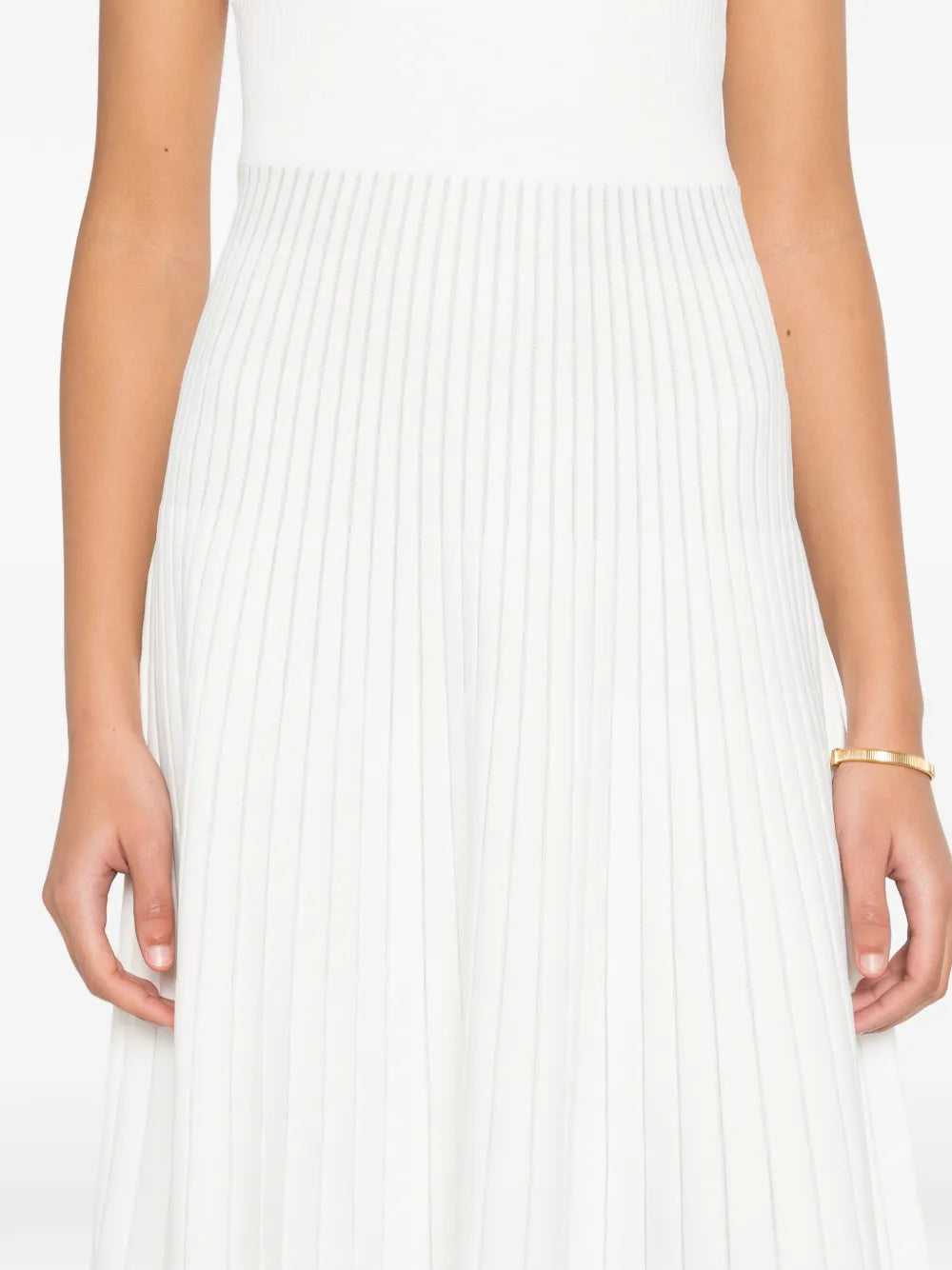 Herve Leger Pleated A Line Dress