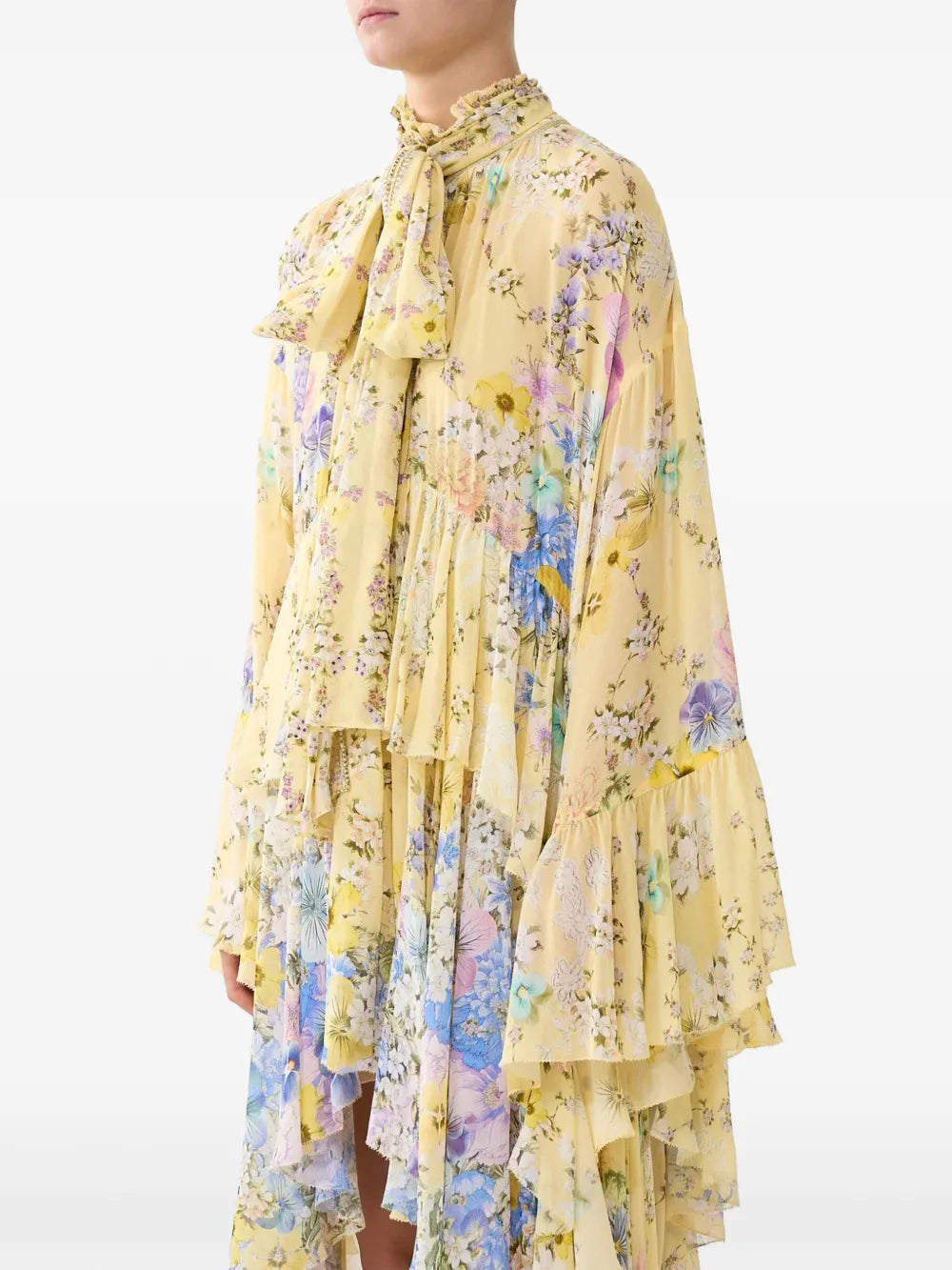 Camilla Ruffled Floral Print Dress
