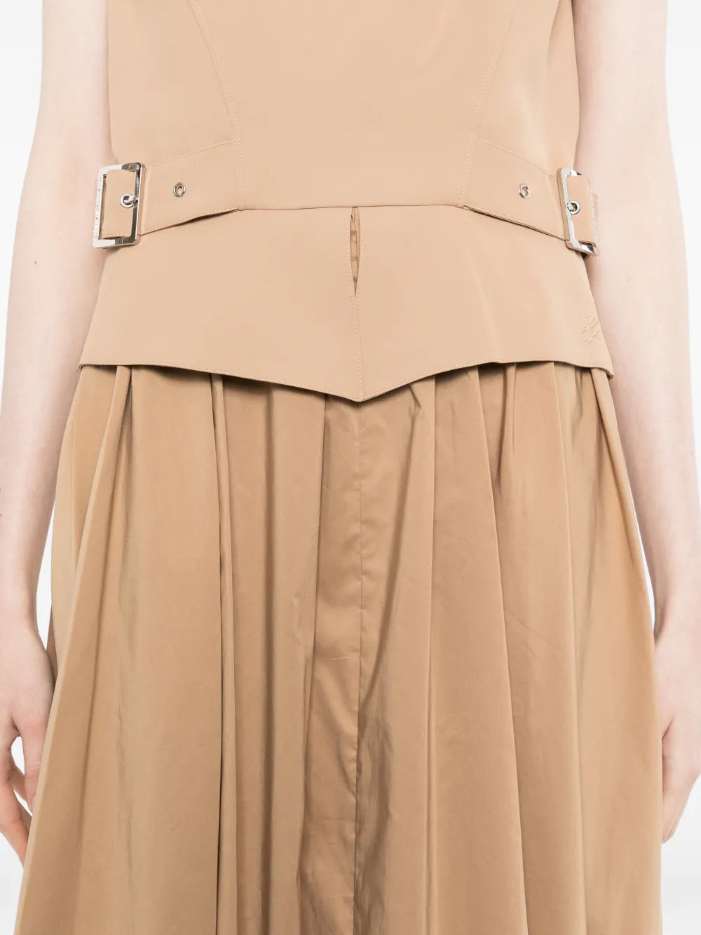 Karl Lagerfeld Belt Detail Midi Dress