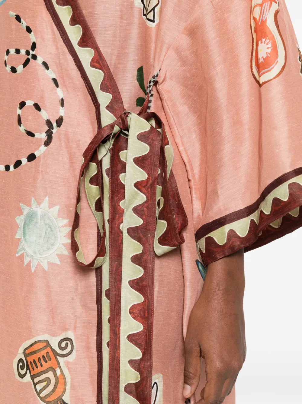 Alemais Laurence Printed Trim Dress