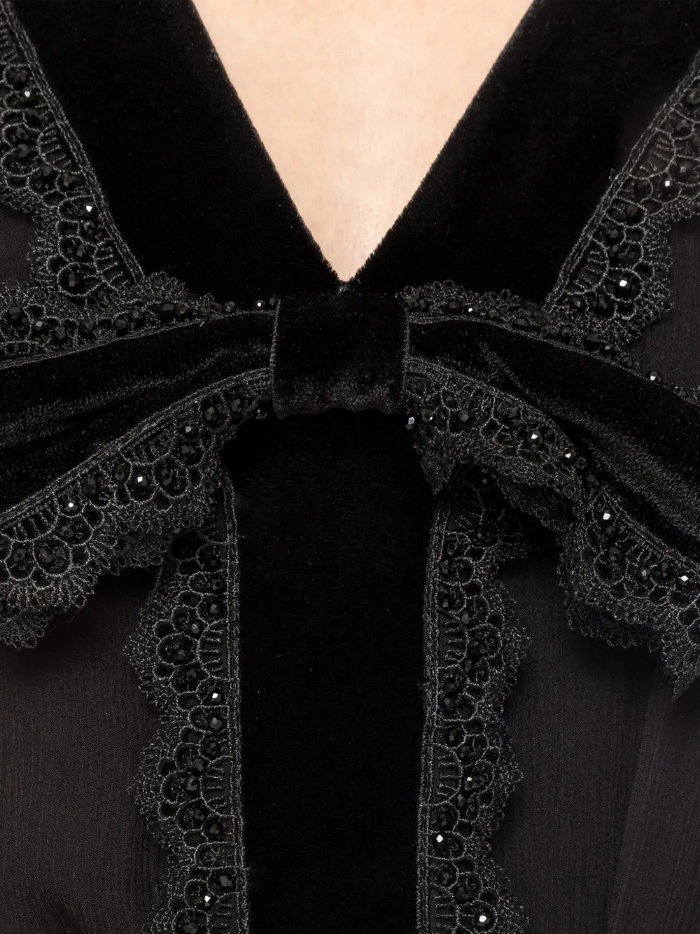 Nissa Velvet Bow Midi Dress