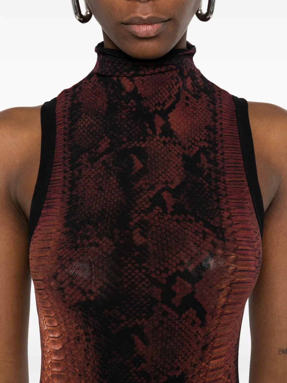 Jean Paul Gaultier Snake Pattern Mini Dress