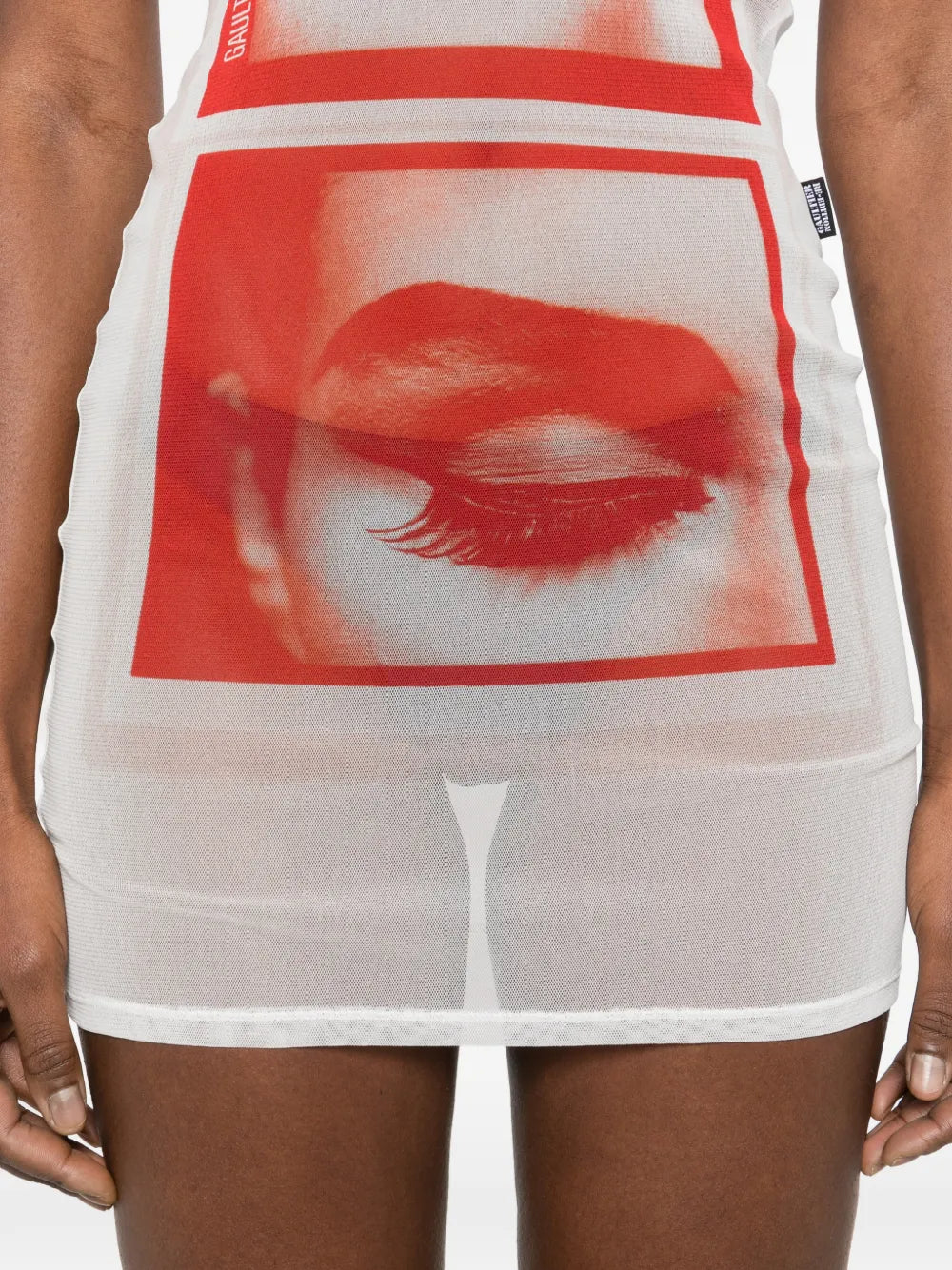 Jean Paul Gaultier Eye Print Mini Dress