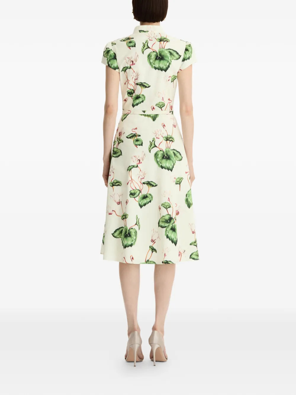 Oscar De La Renta Poplin Midi Shirt Dress