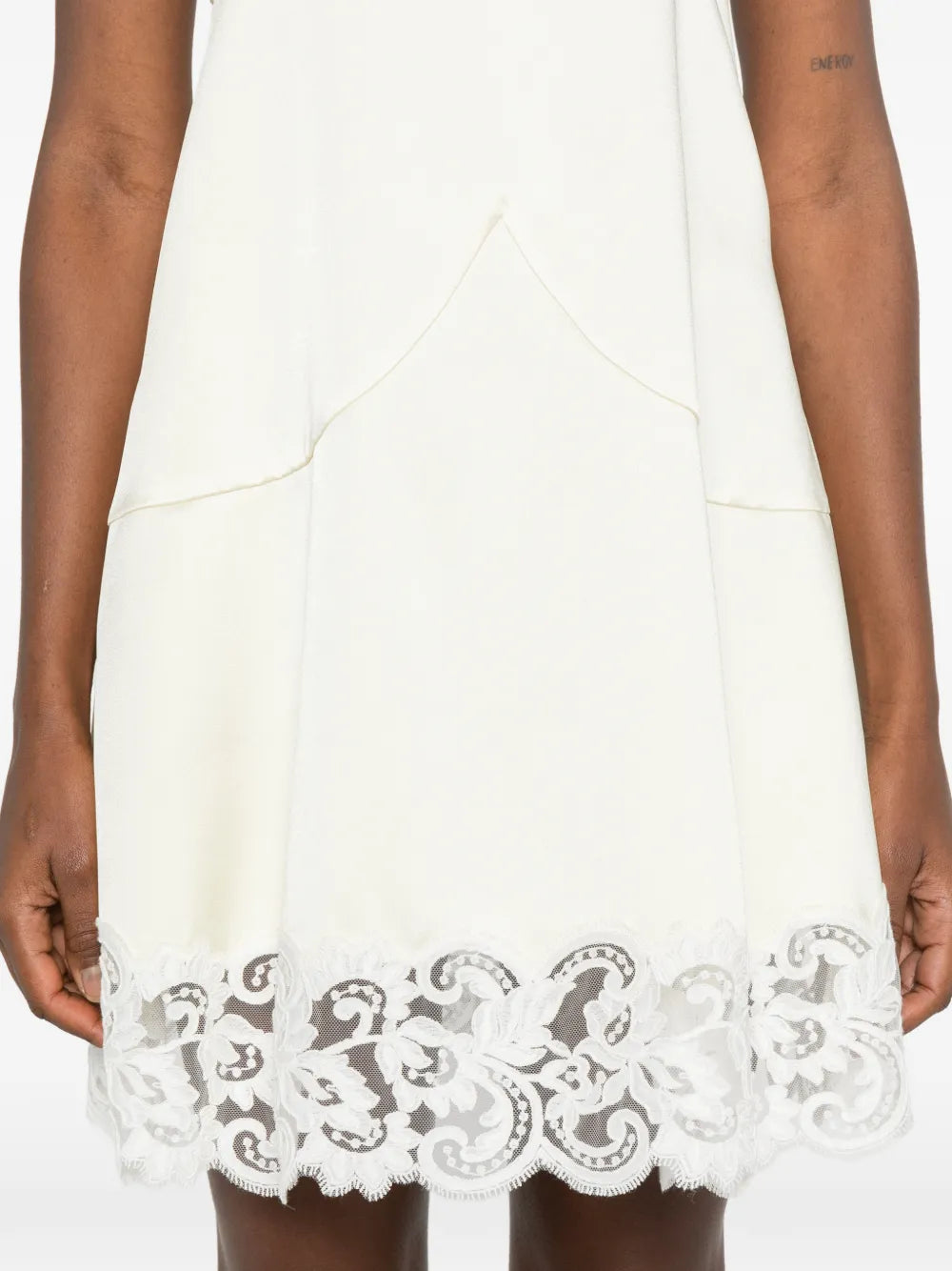 Stella Mccartney Lace Trim Mini Dress