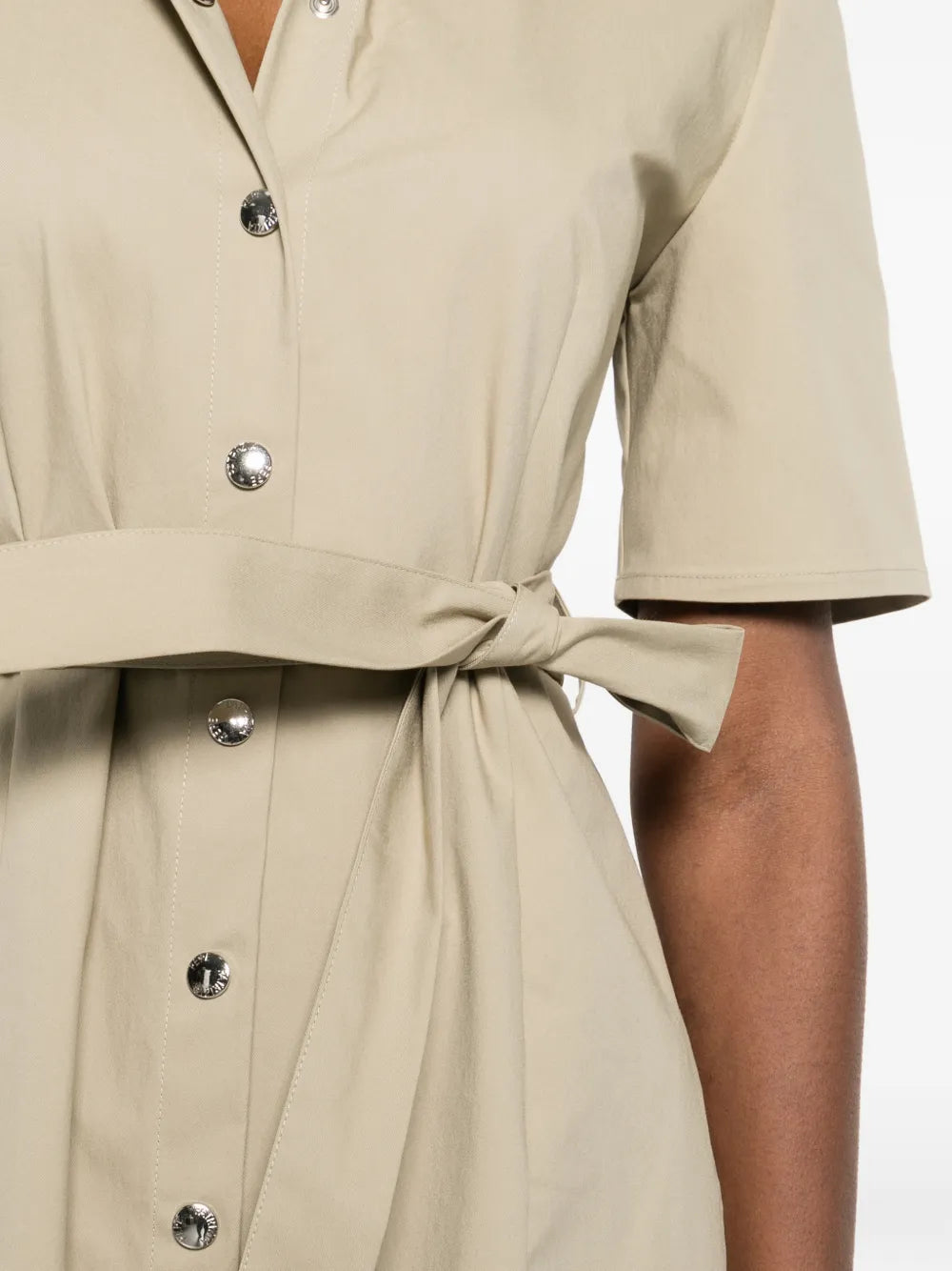 Patrizia Pepe Belted Shirt Midi Dress