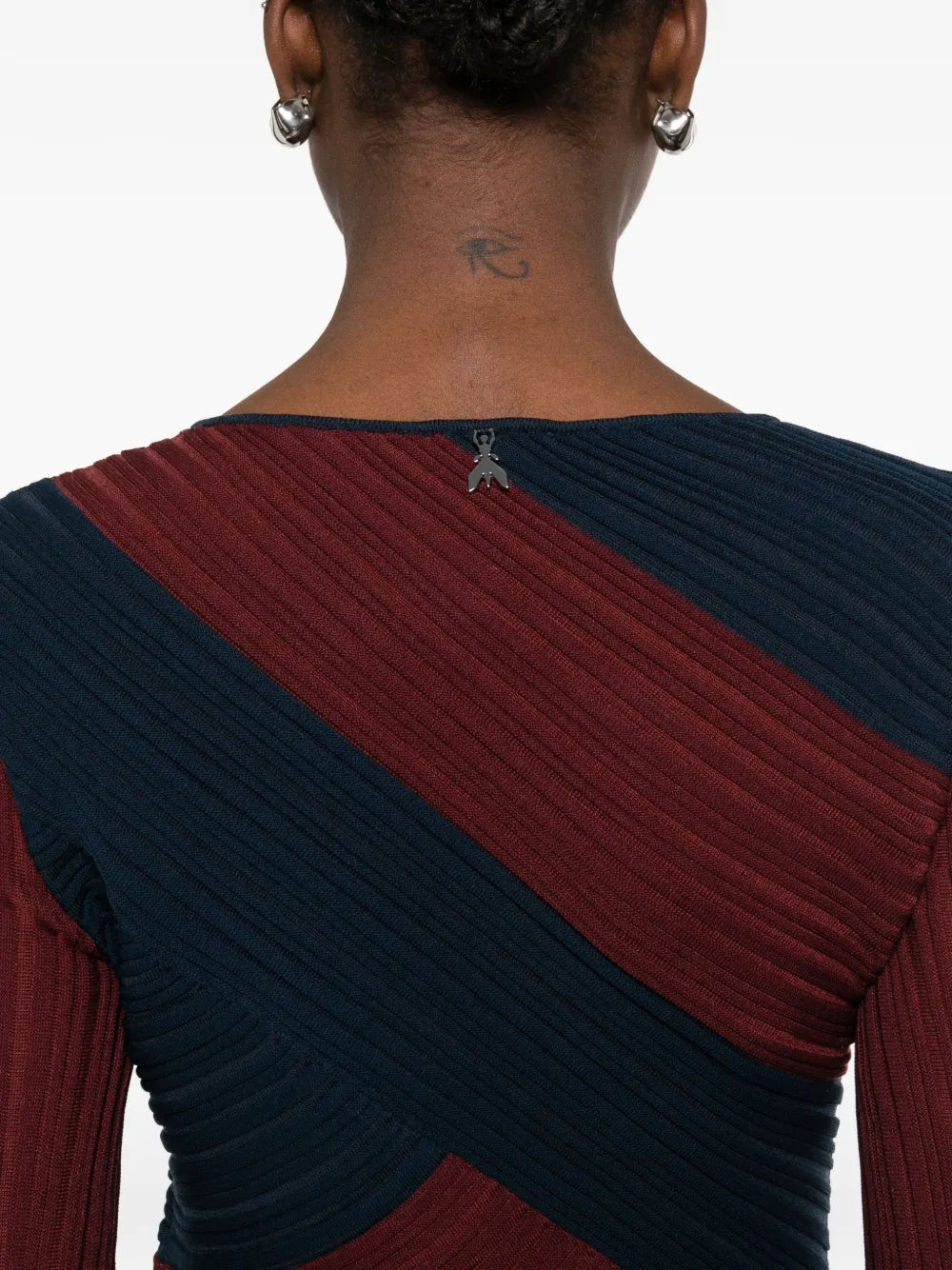 Patrizia Pepe Sculptural Knitted Midi Dress