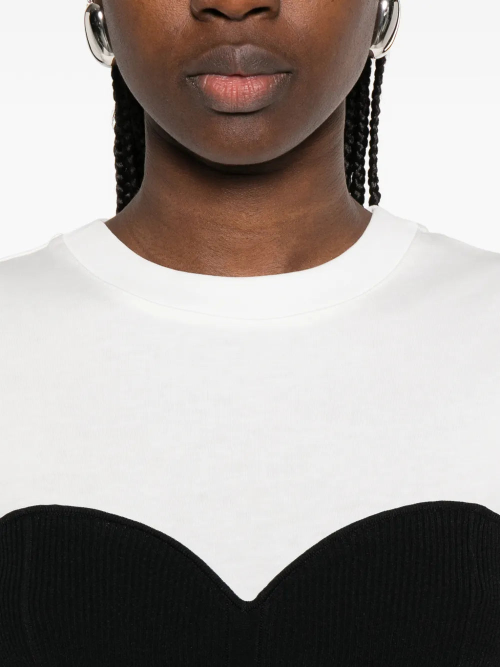 Patrizia Pepe Fitted Ribbed Midi Dress