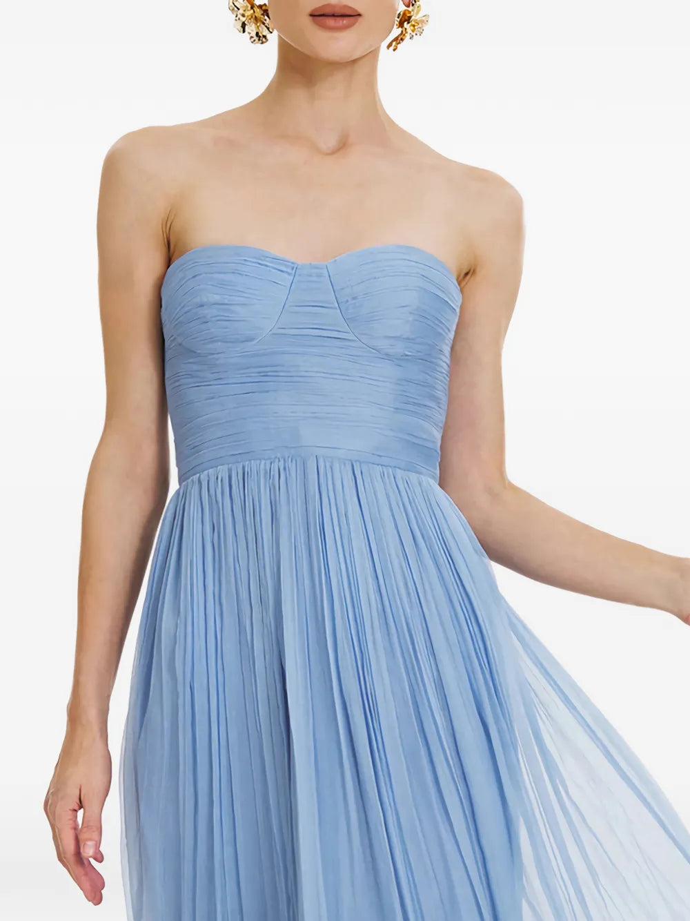 Framboise Marybella Silk Midi Dress