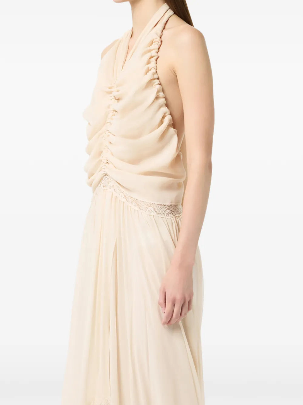 Blumarine Georgette Maxi Dress