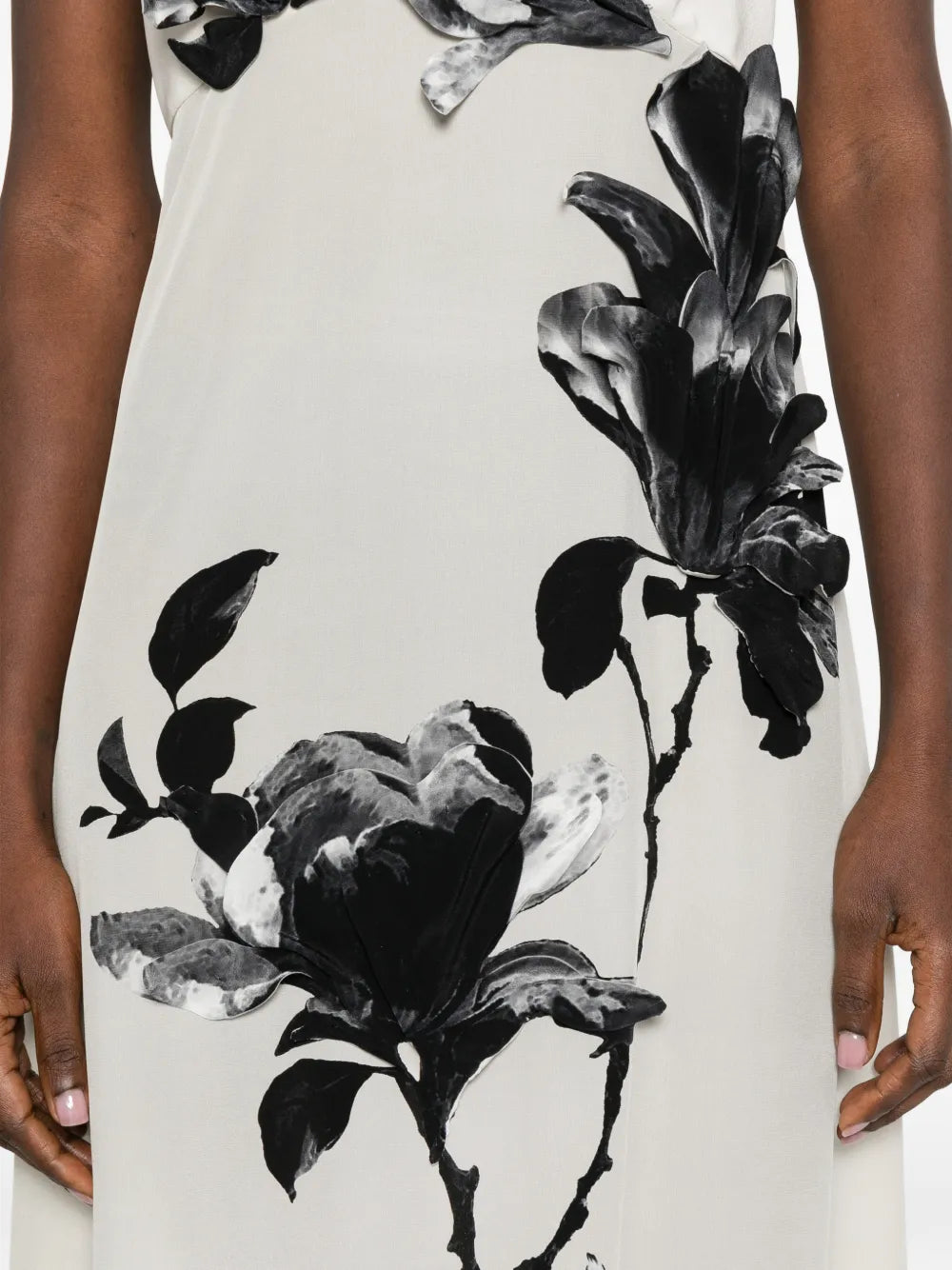 Ermanno Scervino Floral Silk Maxi Dress