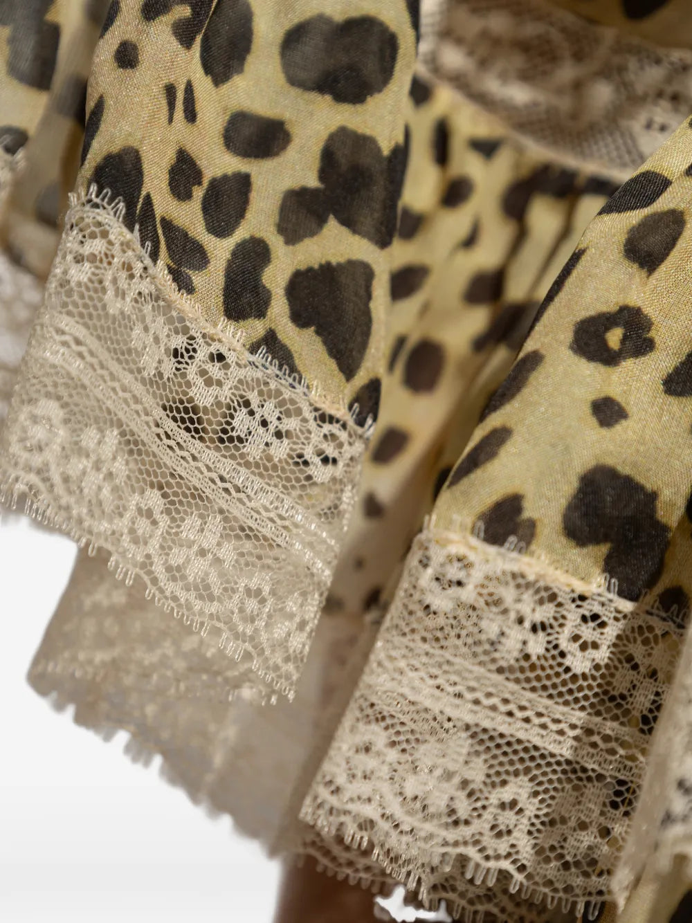 Etro Ruffled Leopard Print Maxi Dress