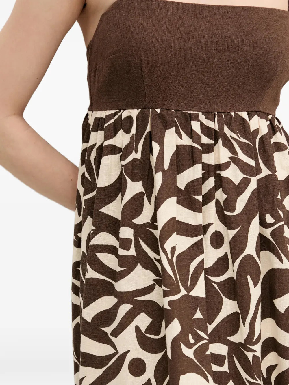 Abercrombie Fitch Floral Pattern Sleeveless Midi Dress