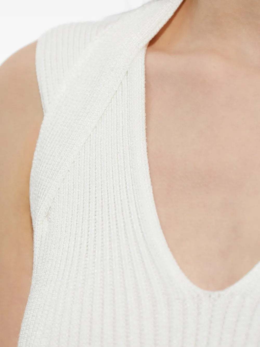 Balmain V Neck Sleeveless Dress
