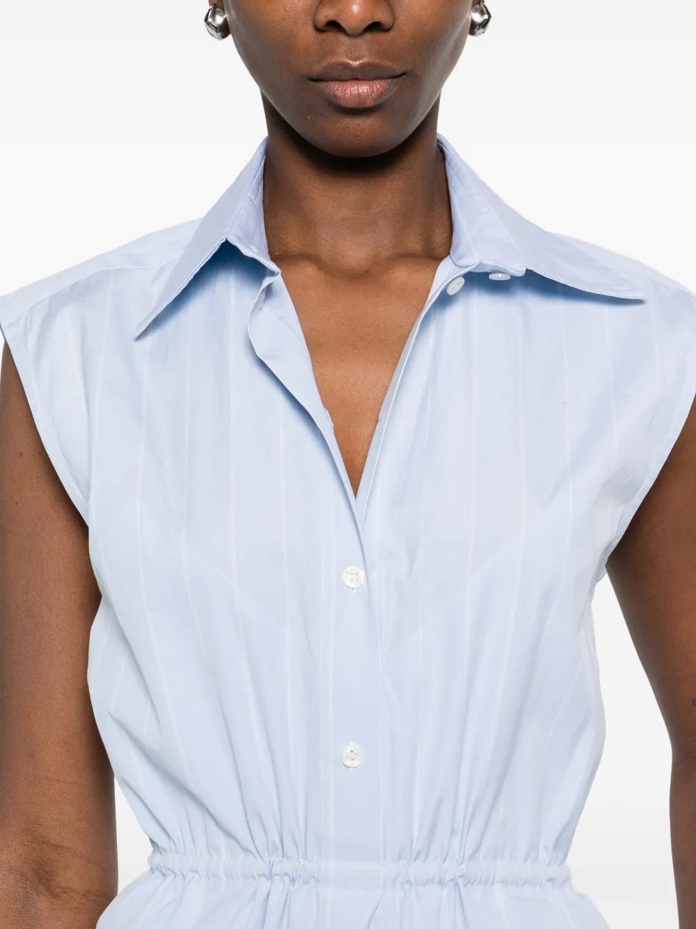 Litkovska Striped Panelled Midi Shirt Dress