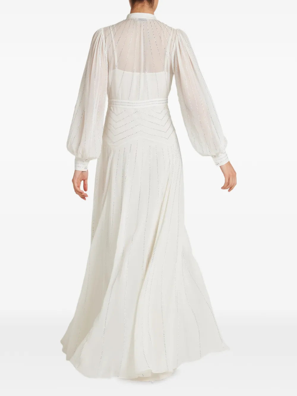 Temperley London Villanelle Buttoned Long Sleeve Maxi Dress