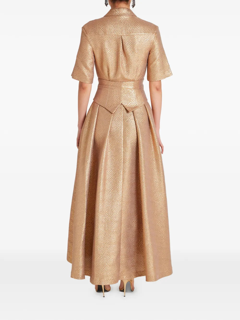 Temperley London Rita Buttoned Maxi Shirt Dress