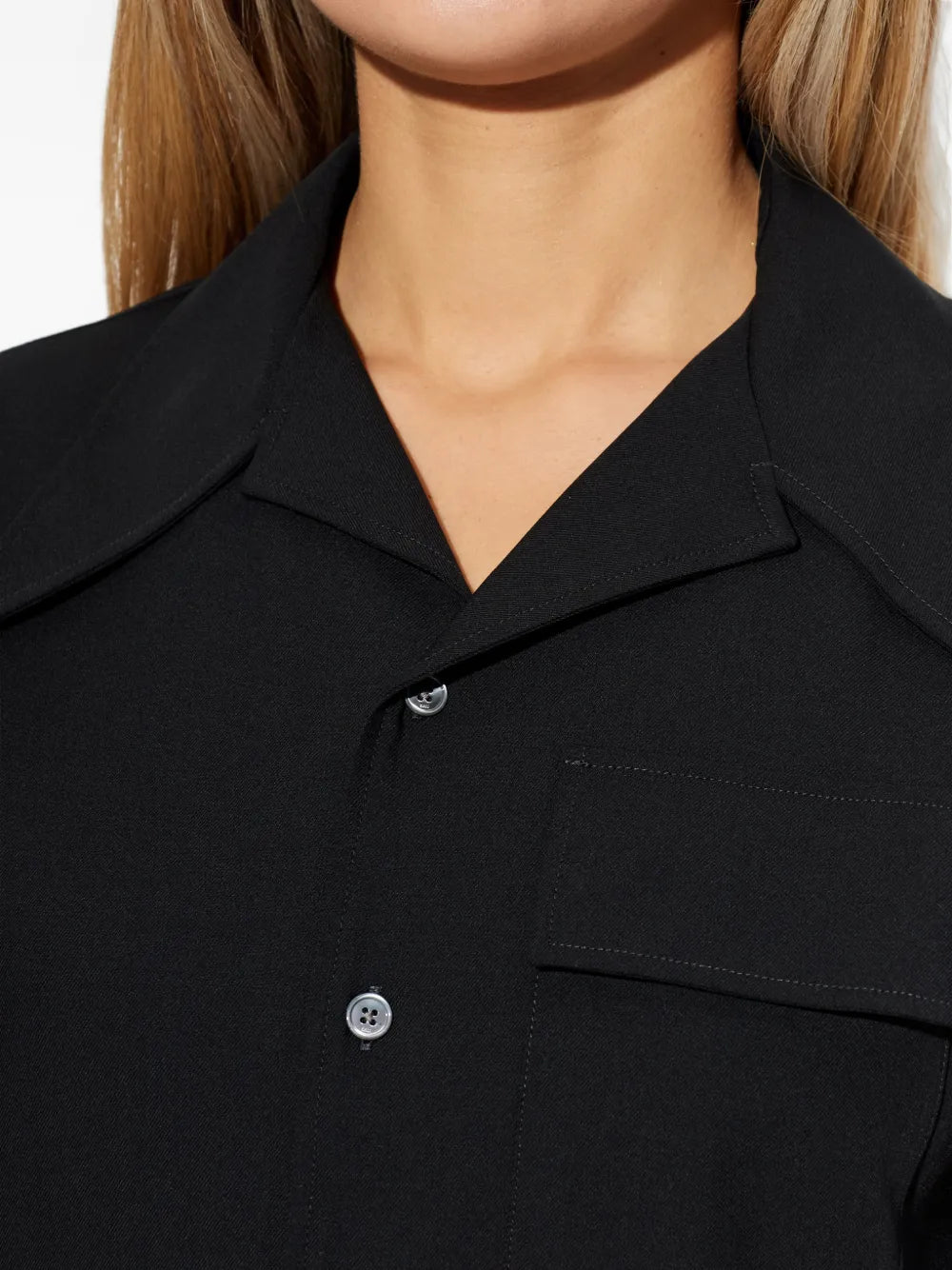 Ami Paris Button Short Sleeve Dress