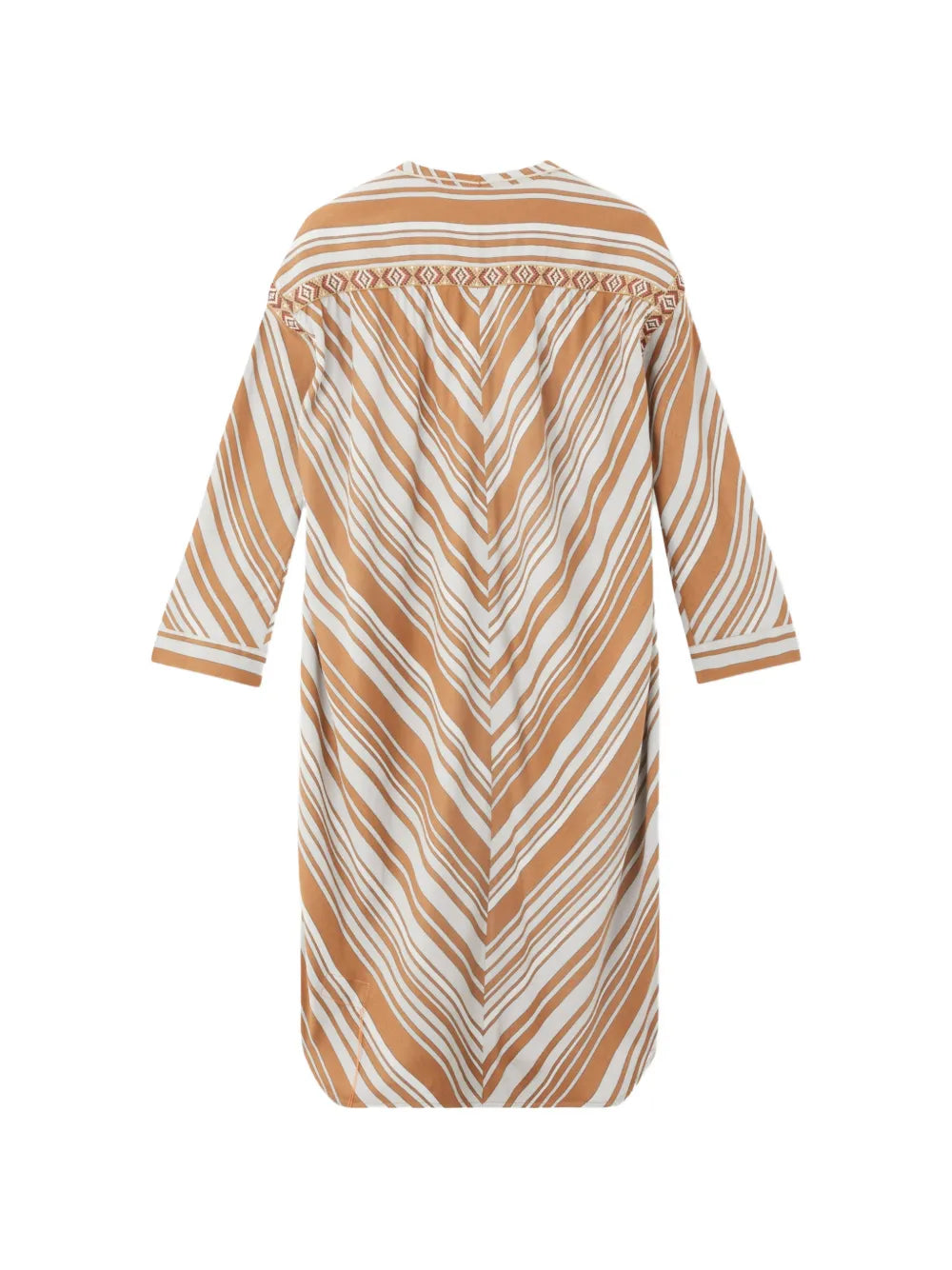 Fortela Afsar Geometric Stripe Midi Dress