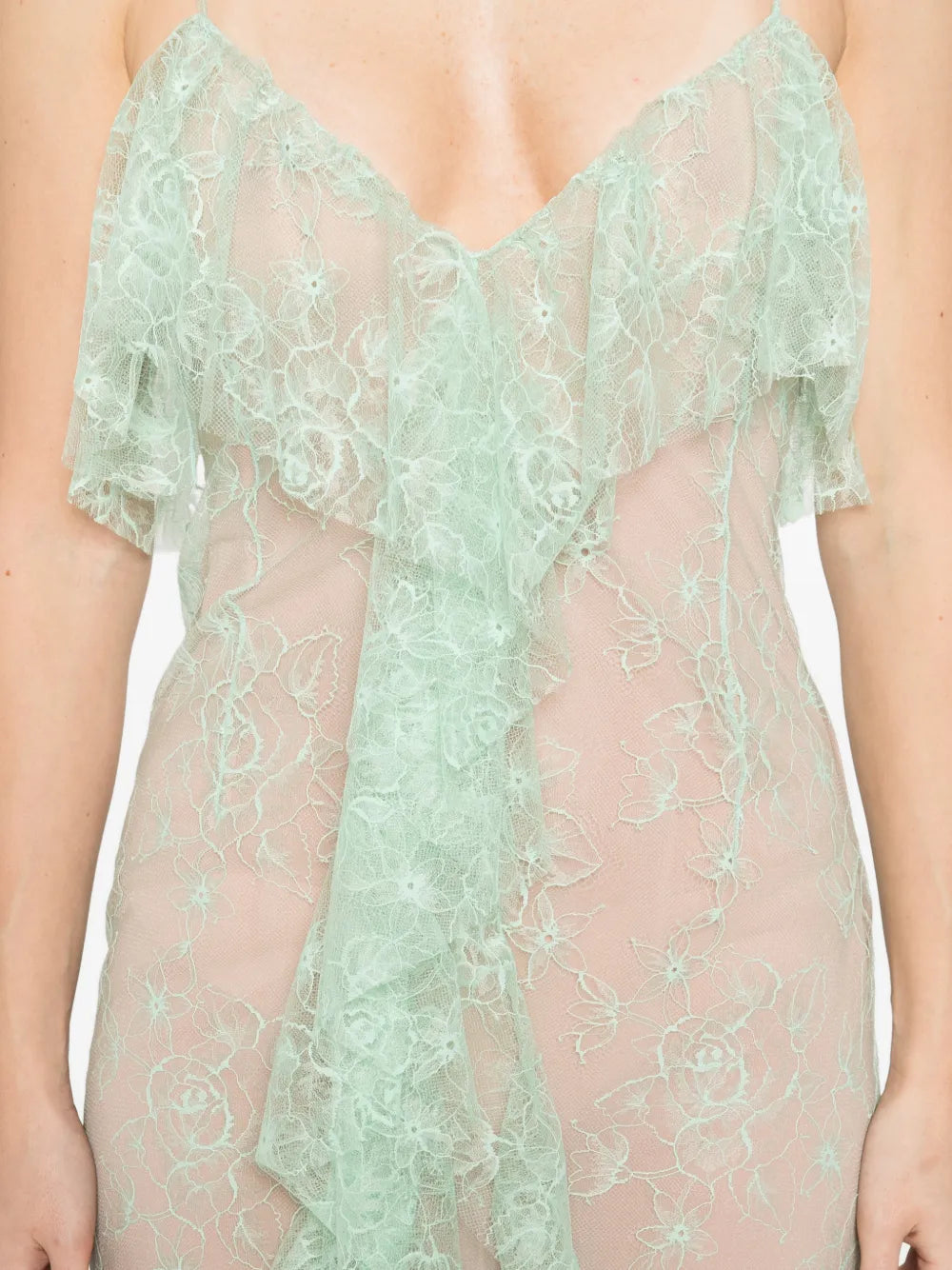 Blumarine Floral Lace Maxi Dress