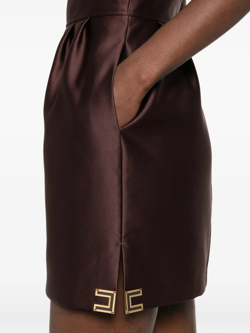 Elisabetta Franchi Draped Sleeveless Mini Dress