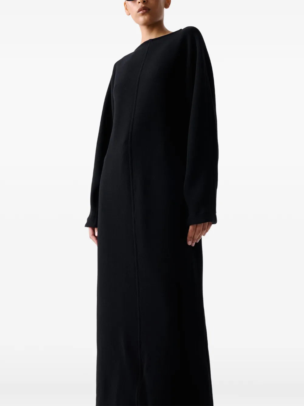 Studio Nicholson Cali Long Sleeve Back Split Midi Dress