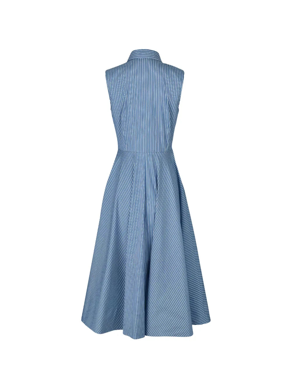 Michael Kors Collection Striped Sleeveless Midi Dress