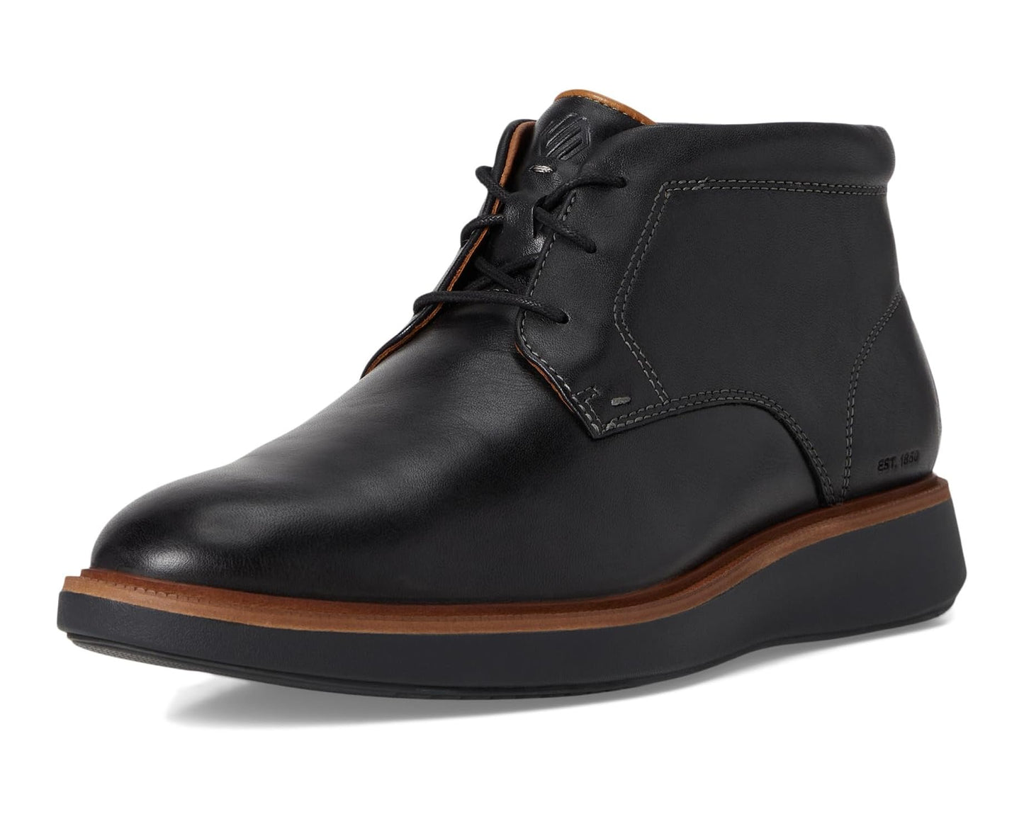 Men's Johnston & Murphy Xc+ Parker Chukka Black Waterproof Full Grain