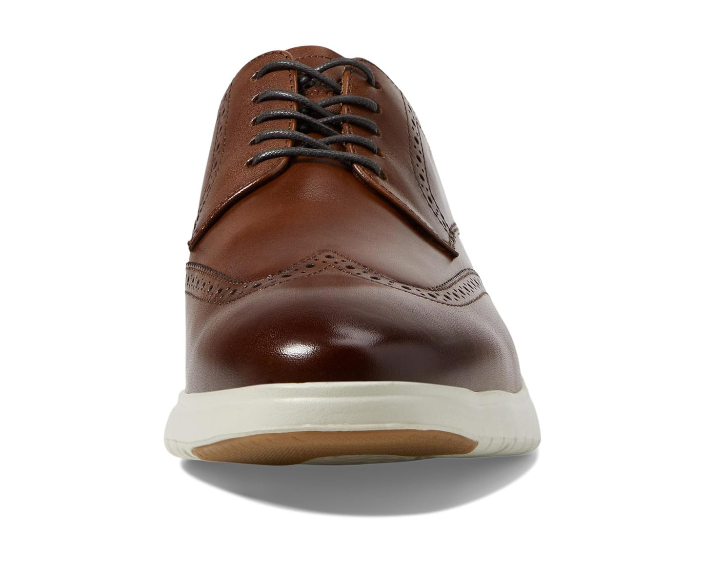 Men's Florsheim Dash Wing Tip Sneaker Sole Oxford Cognac Smooth Leather/White Sole