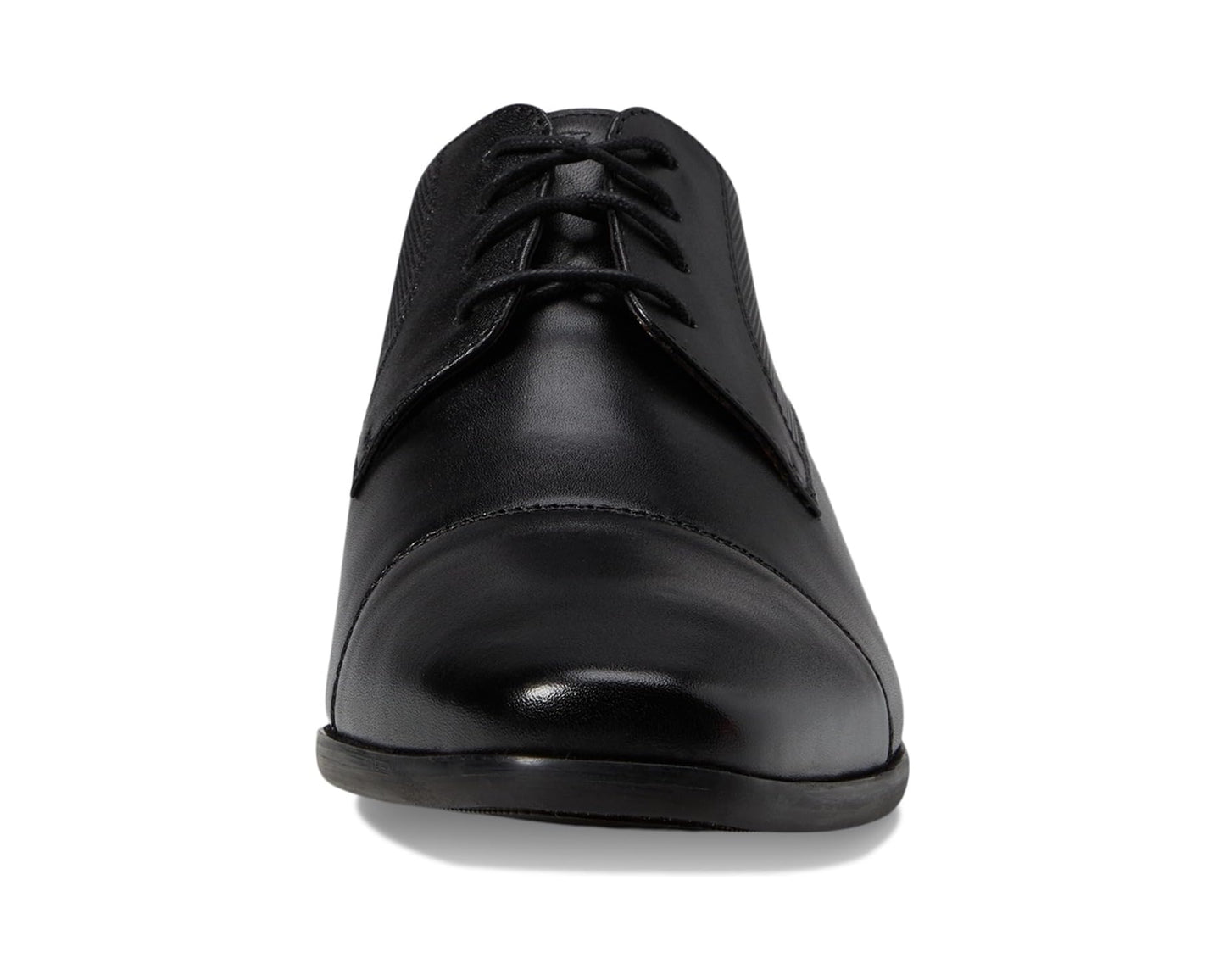 Men's Florsheim Postino Cap Toe Oxford Black Smooth/Perf