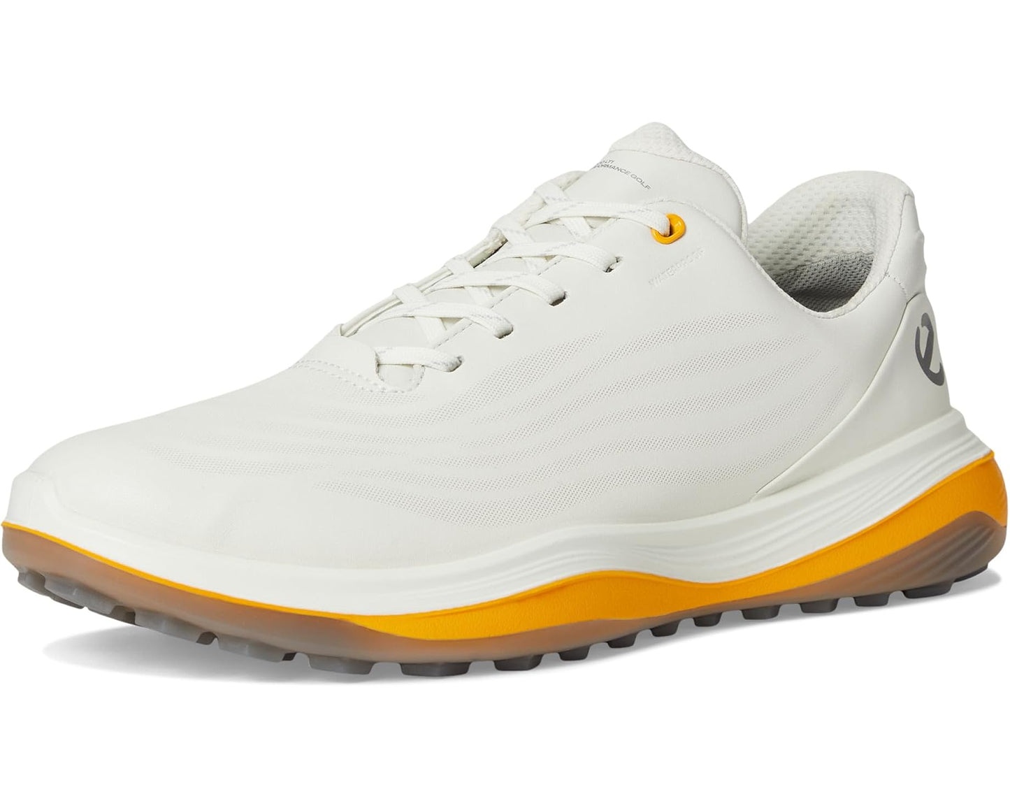 Men's ECCO Golf LT1 Hybrid Waterproof White/Sunrise