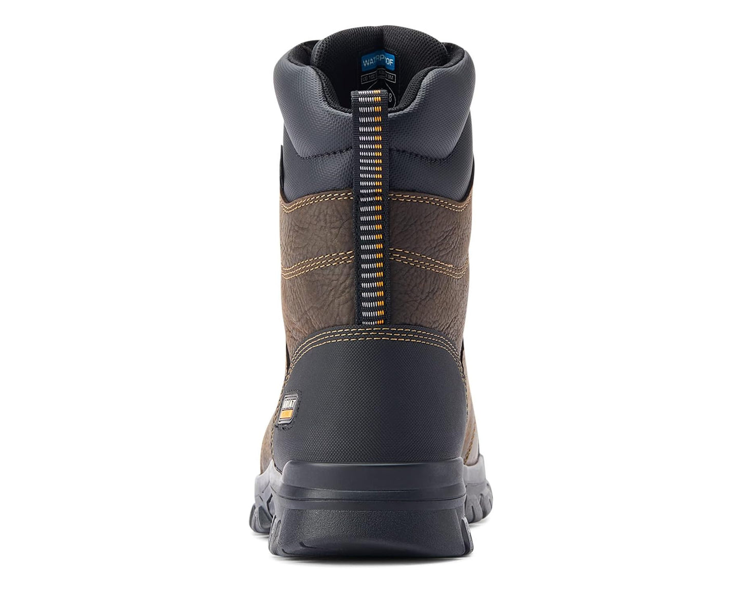 Men's Ariat Treadfast 8 Waterproof Work Boots Dark Brown