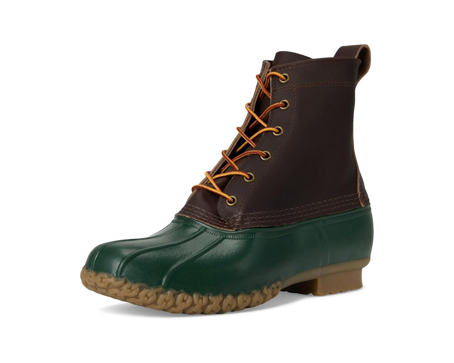 Men's L.L.Bean Bean Boot 8 1912 Deepest Brown/Forest Shade/Tan Opaque