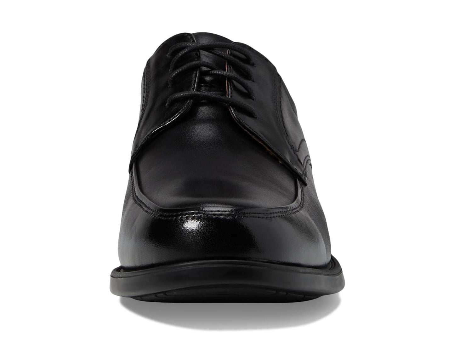 Men's Florsheim Midtown Moc Toe Oxford Black Smooth