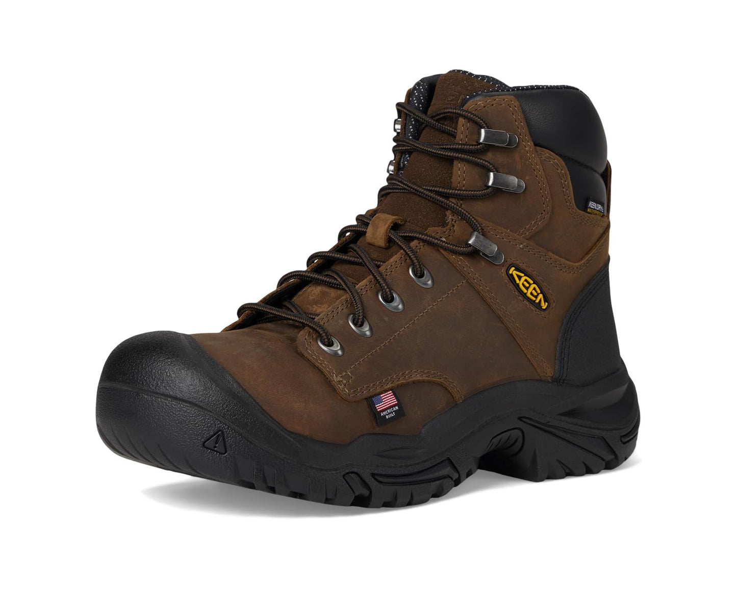 Men's KEEN Utility Mt Vernon II 6 Waterproof Boot (Steel Toe) Dark Earth/Black