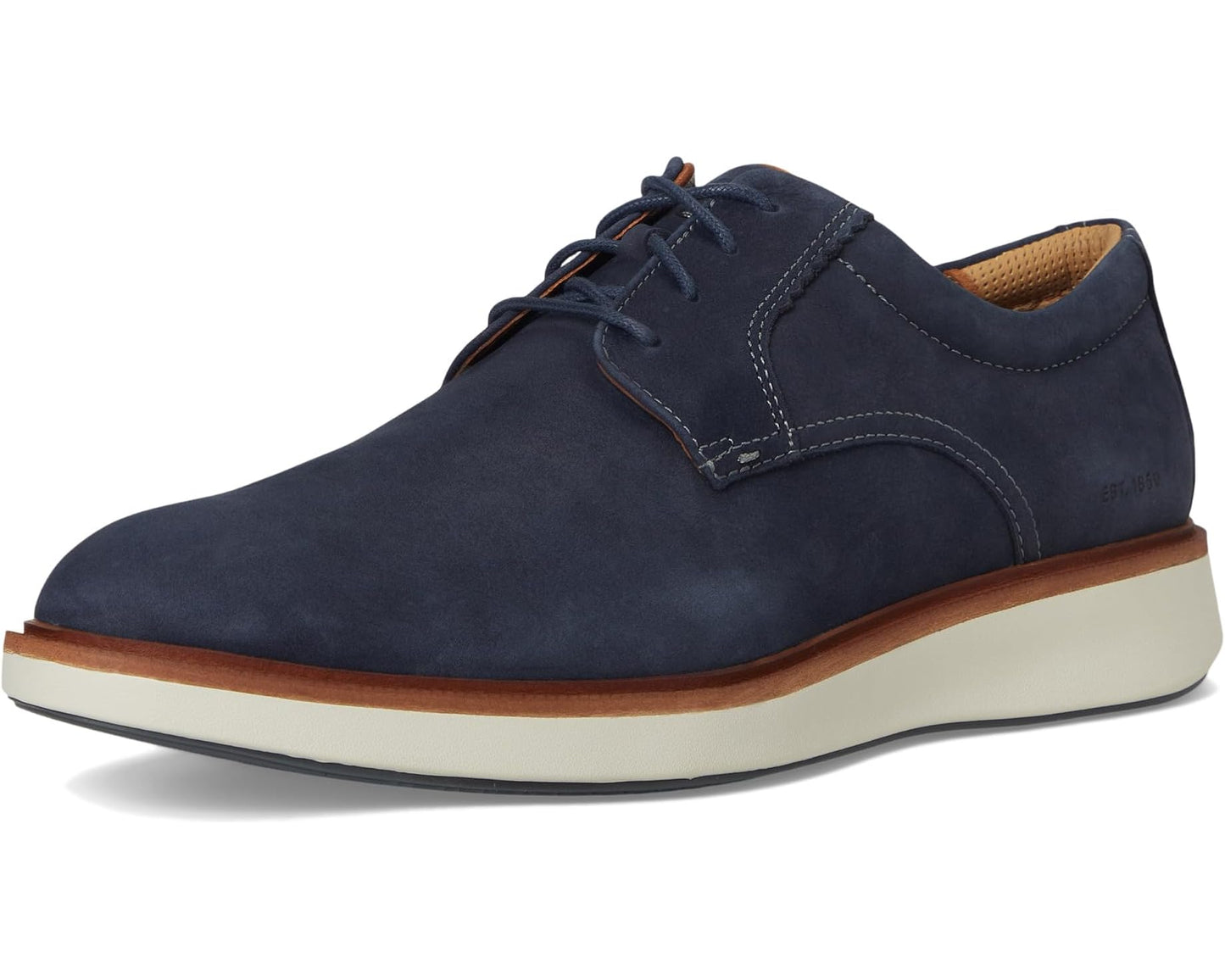 Men's Johnston & Murphy XC+ Parker Plain Toe Navy Waterproof Nubuck