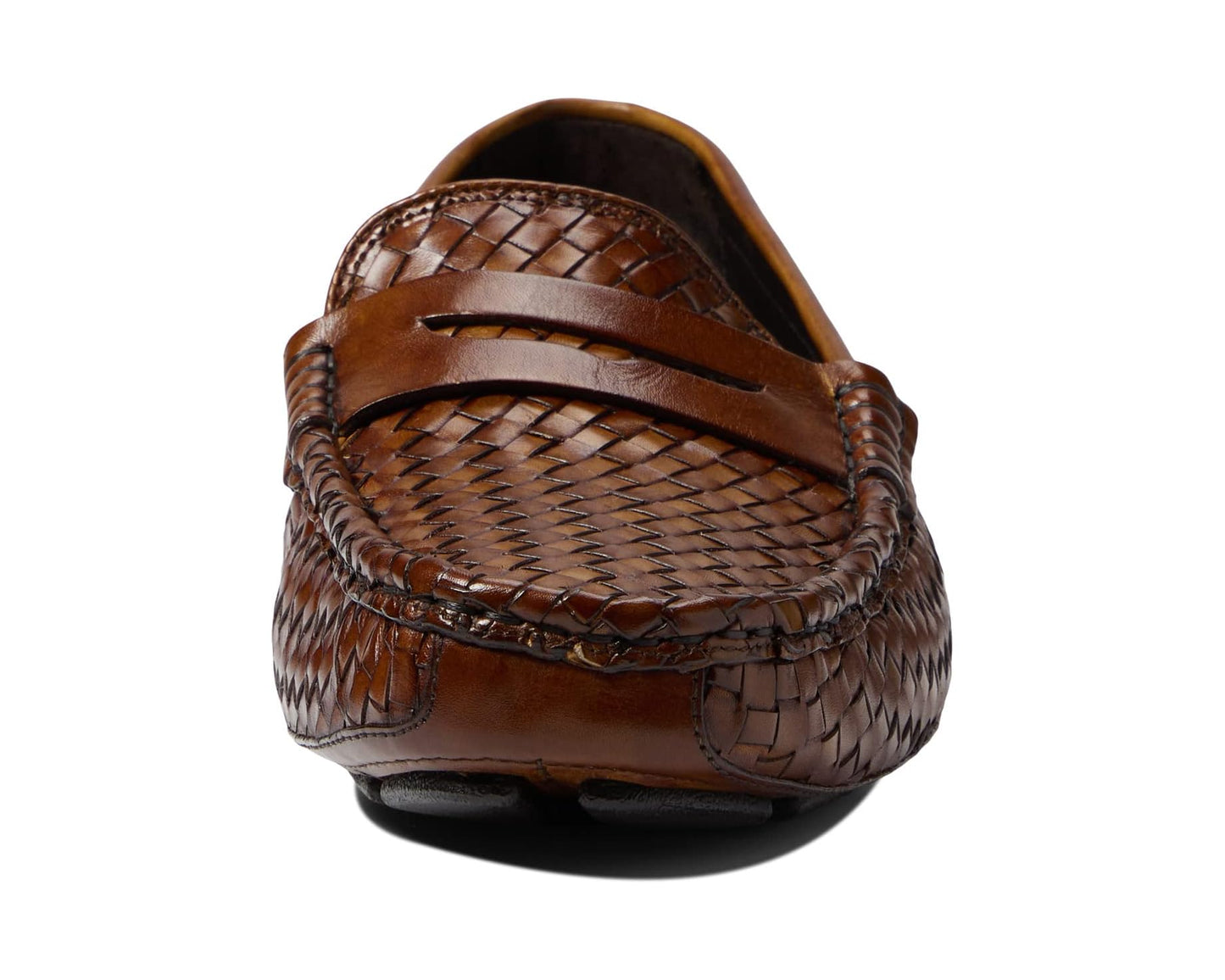 Men's Johnston & Murphy Collection Dayton Woven Penny Brown Italian Calfskin