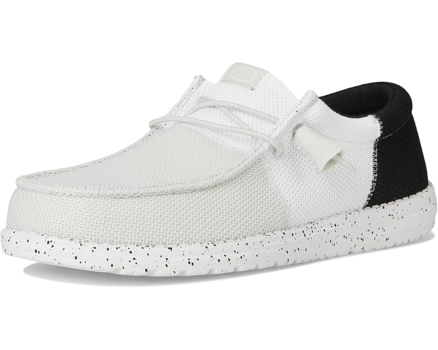 Men's Hey Dude Wally Tri Varsity Mesh White/Black