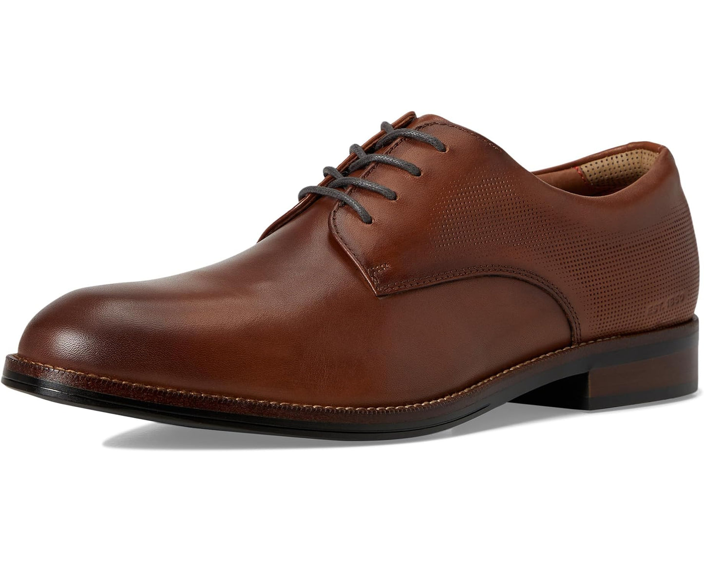 Men's Johnston & Murphy Xc Copley Plain Toe Cognac Waterproof Embossed Full Grain