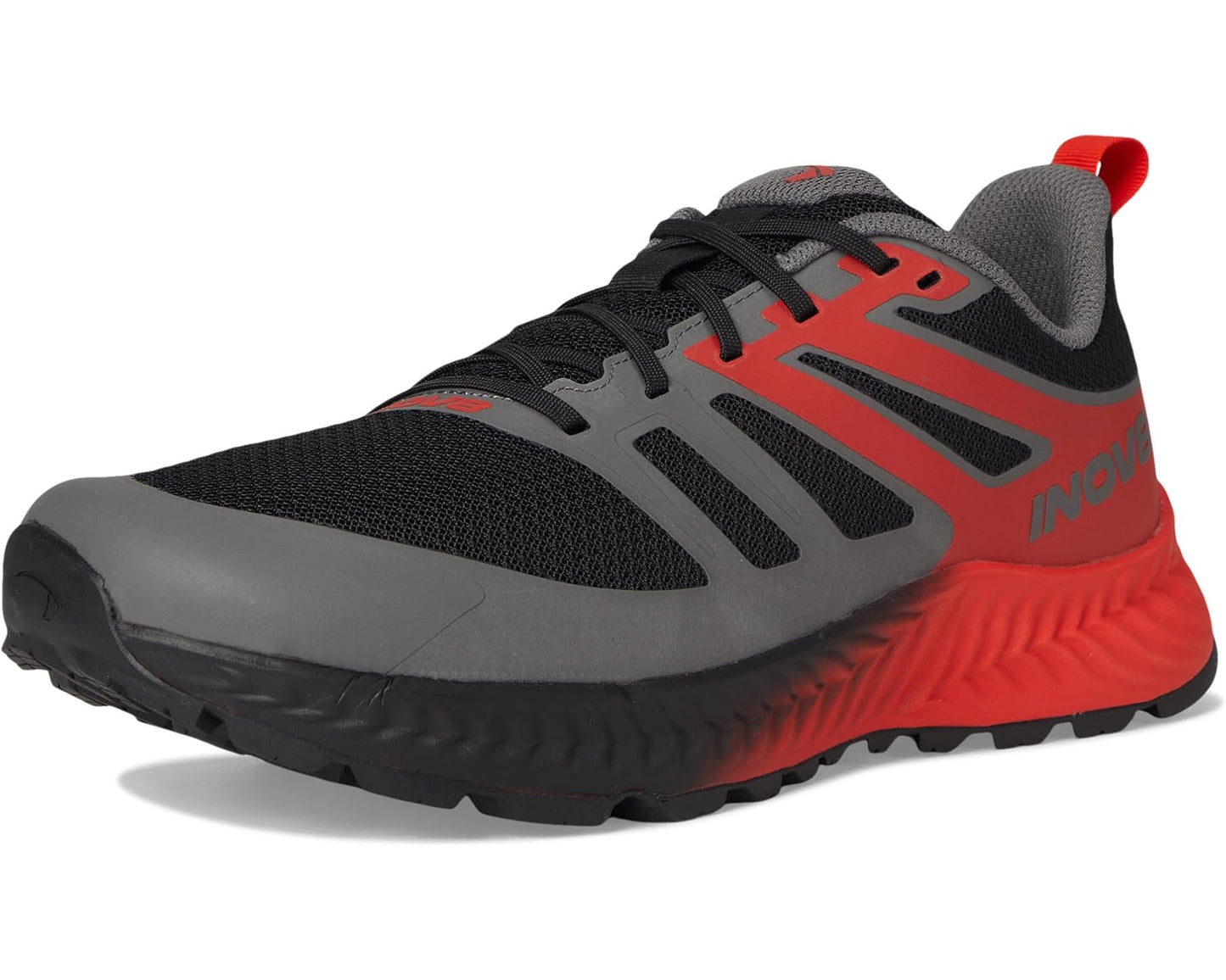 Men's INOV8 TrailFly Black/Fiery Red/Dark Grey
