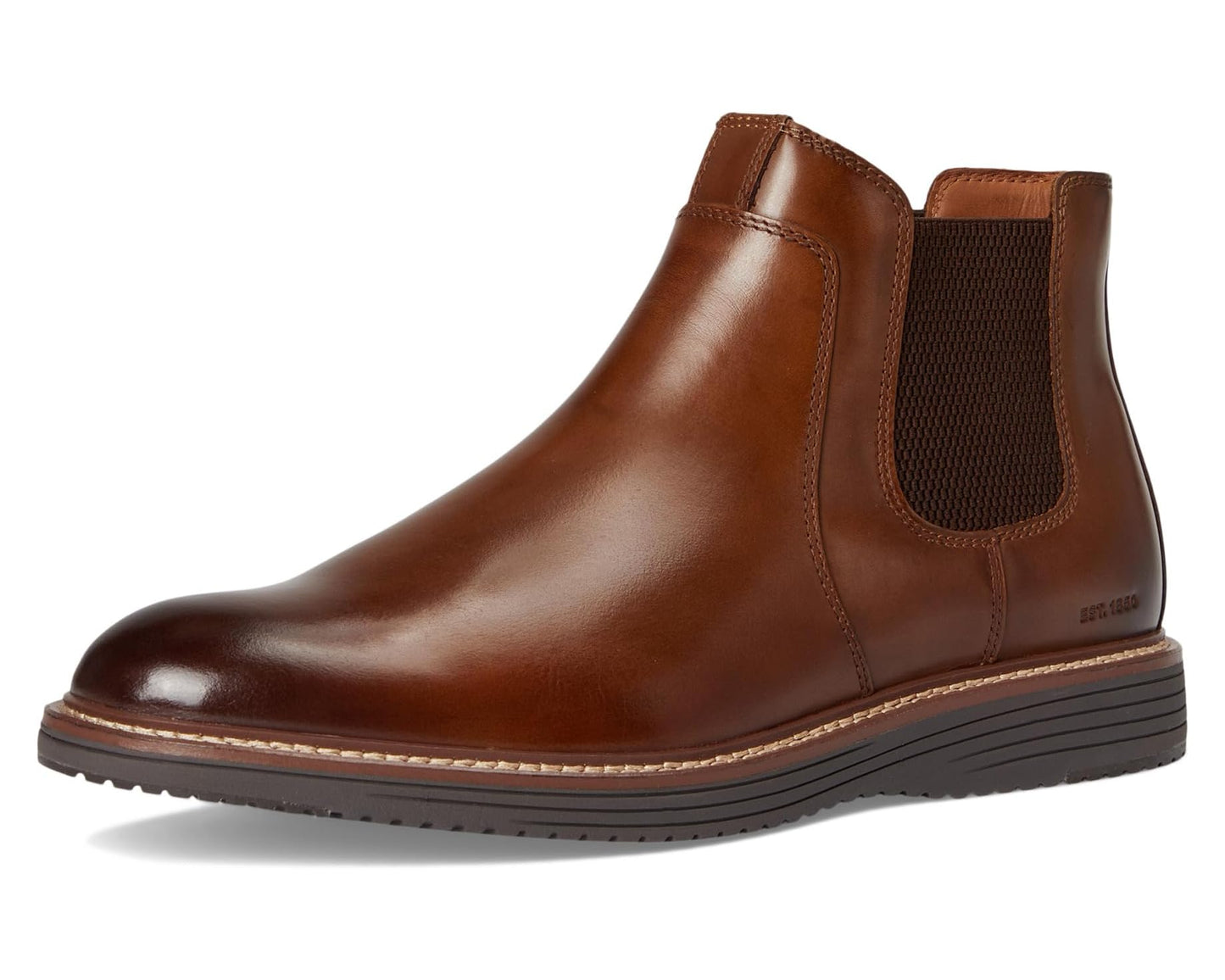 Men's Johnston & Murphy Upton Chelsea Boots Tan Full Grain