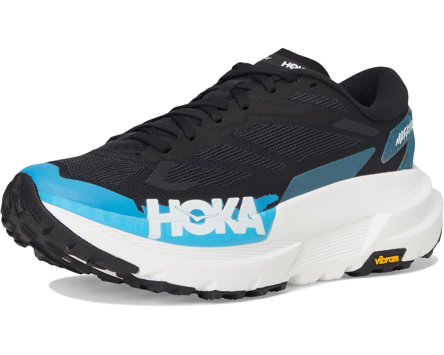 Men's Hoka Mafate X Black/Skyward Blue