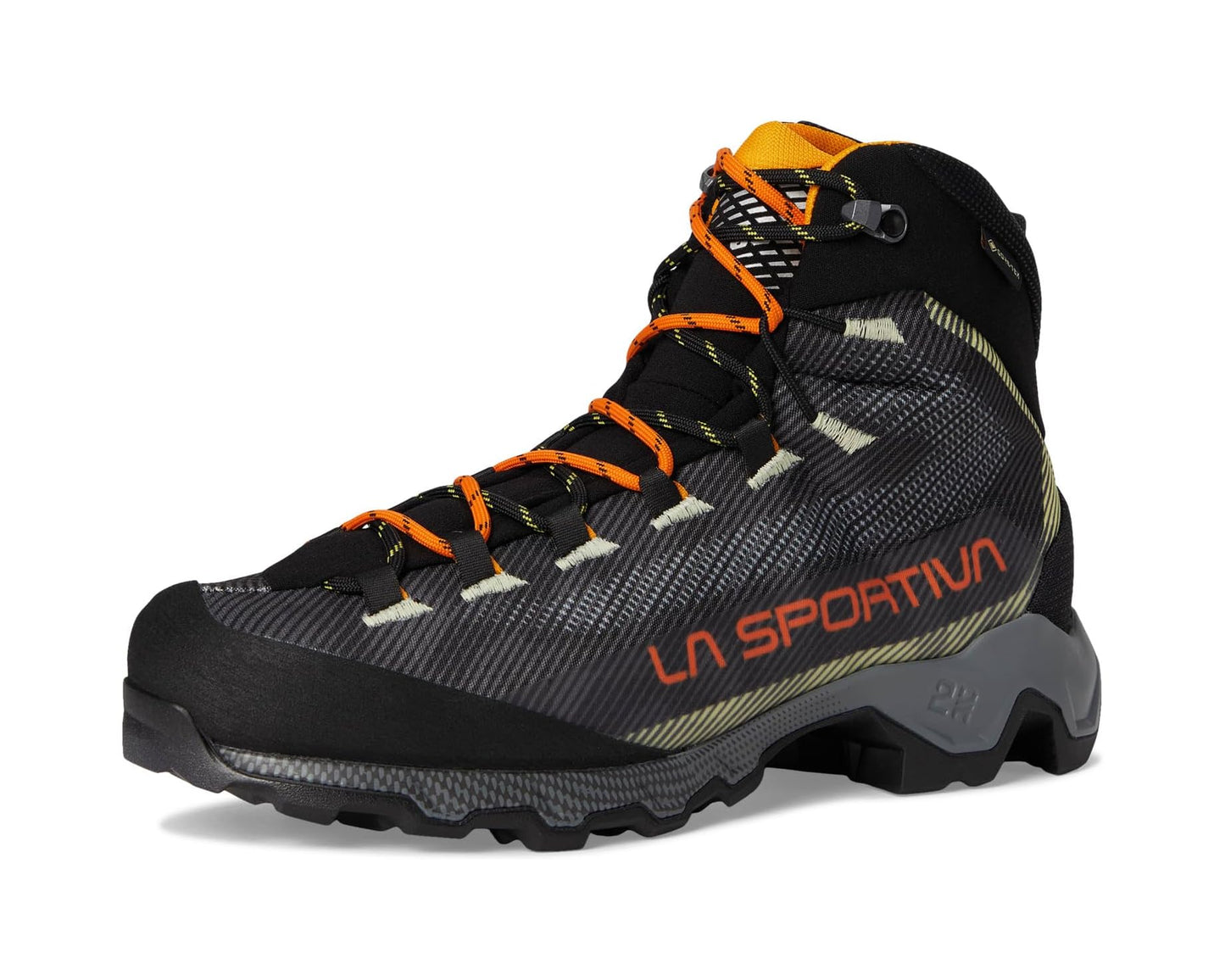Men's La Sportiva Aequilibrium Hike GTX Carbon/Papaya 2