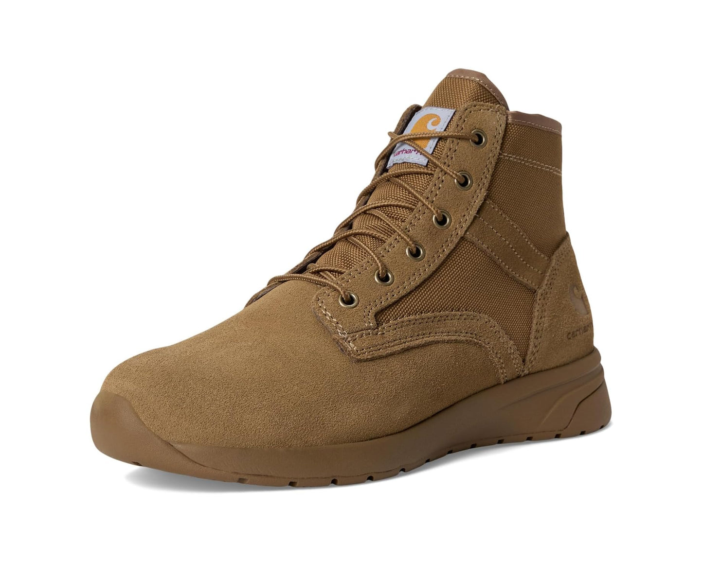 Men's Carhartt Force 5 Lightweight Sneaker Boots Soft Toe Coyote Suede