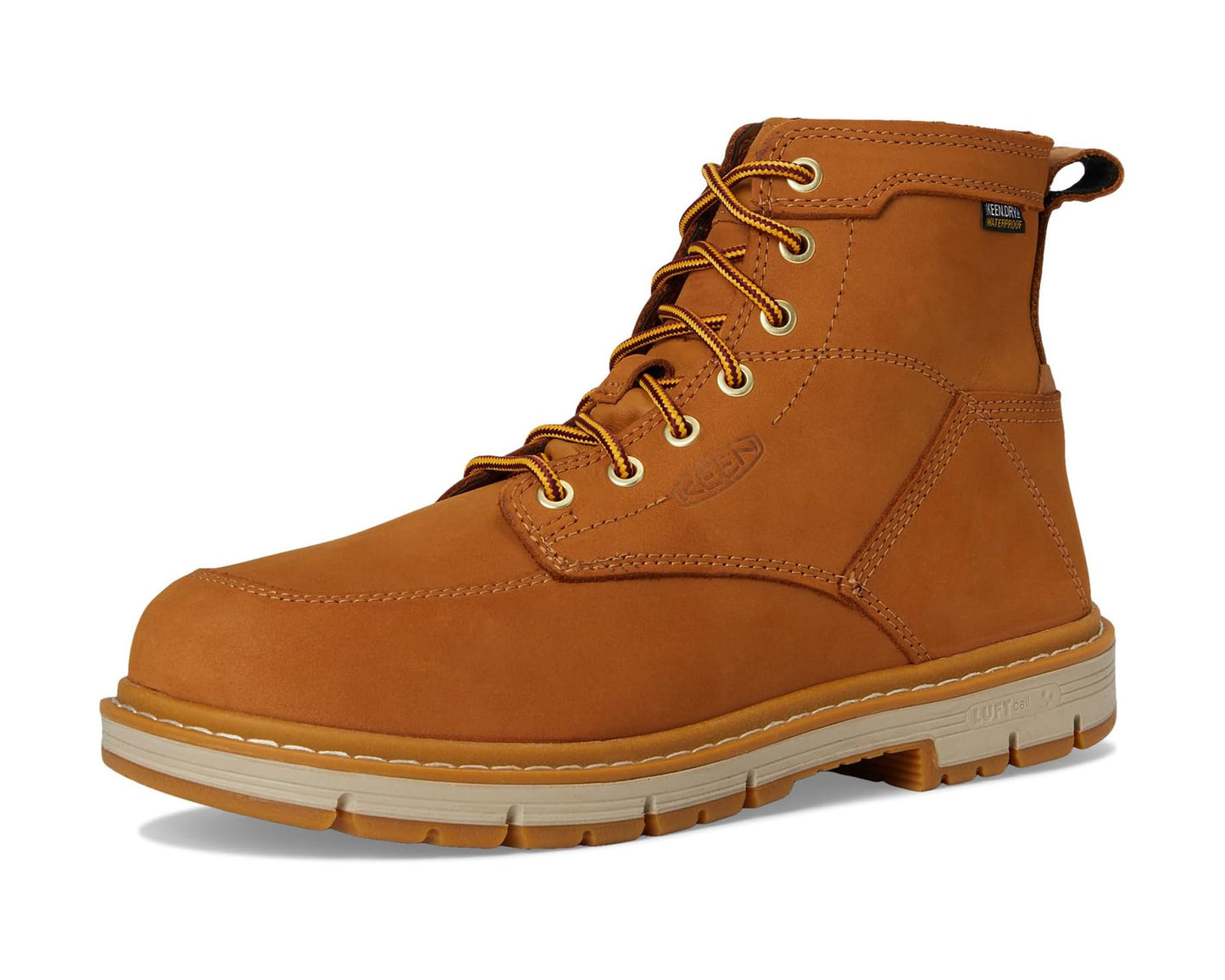 Men's KEEN Utility San Jose 6 Soft Toe Waterproof 90 Degree Heel Bistre/Gum