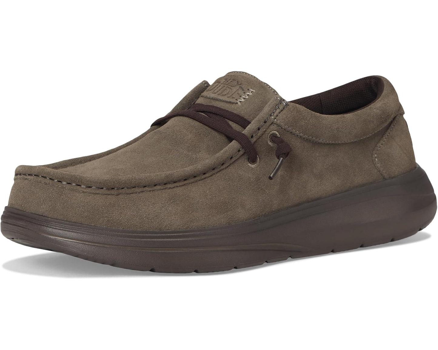 Men's Hey Dude Wally COMF Suede Major Brown/Mole Brown