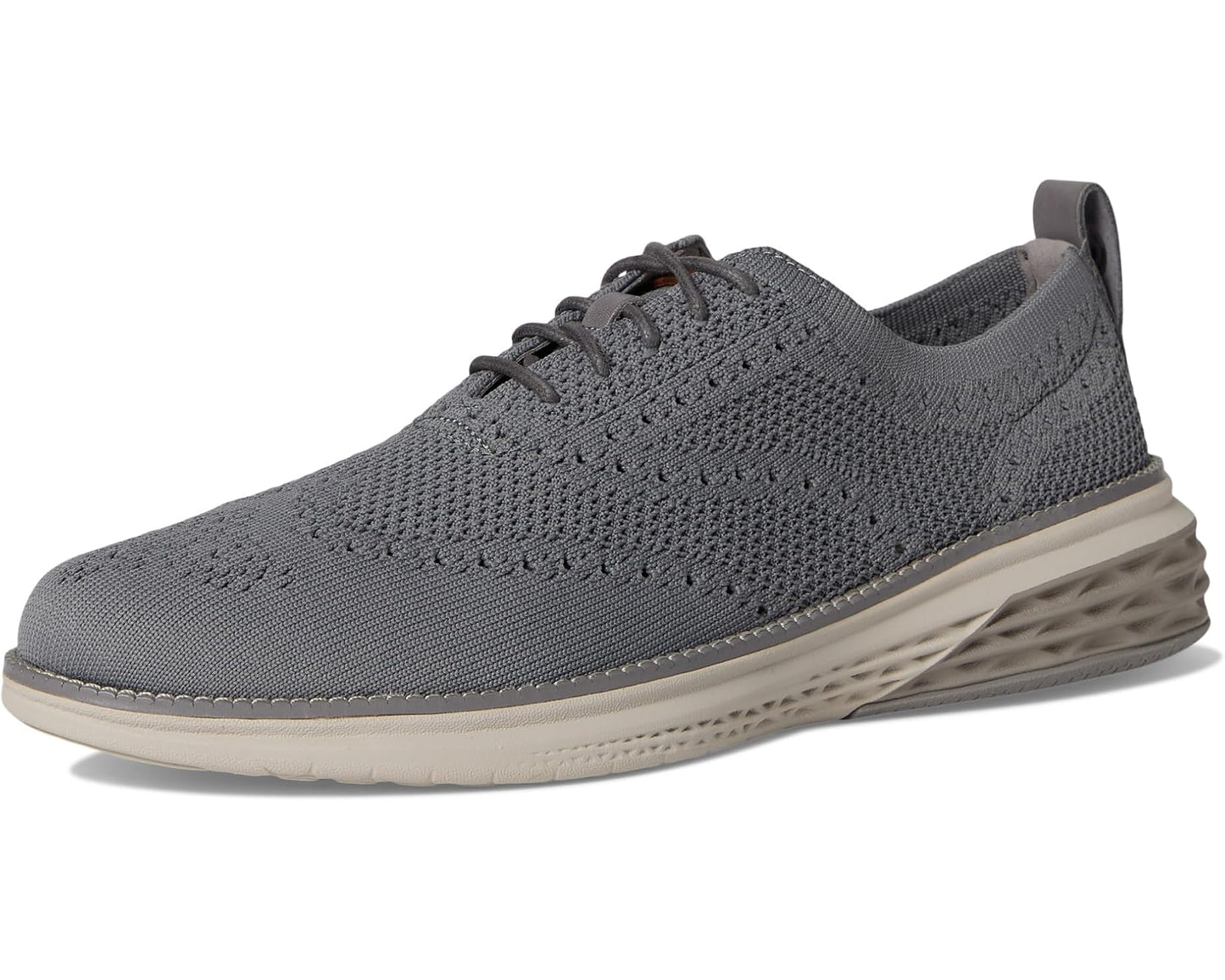 Men's Cole Haan Grand Hurrion Stitchlite Wing Tip Oxford Quiet Shade/British Tan/Dove