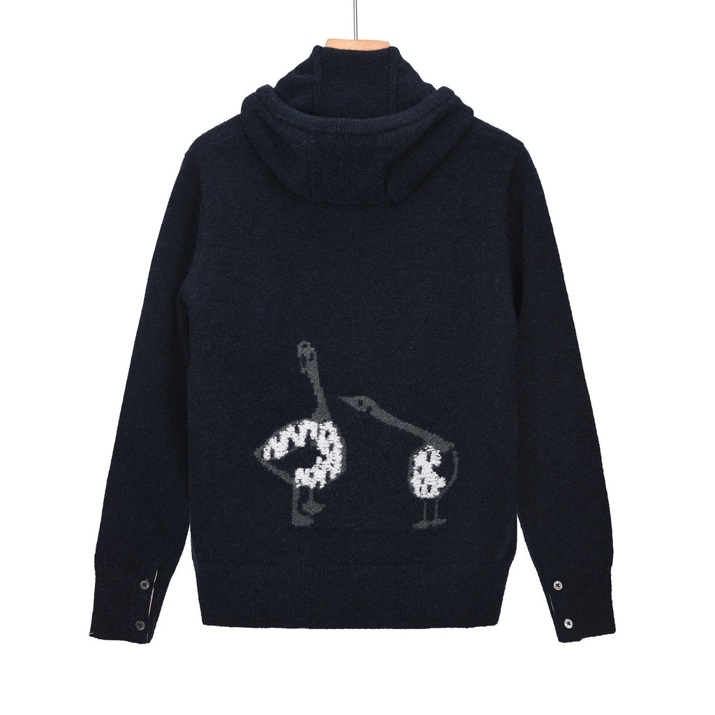 Thom Browne Duck Jacquard Sweater Jacket